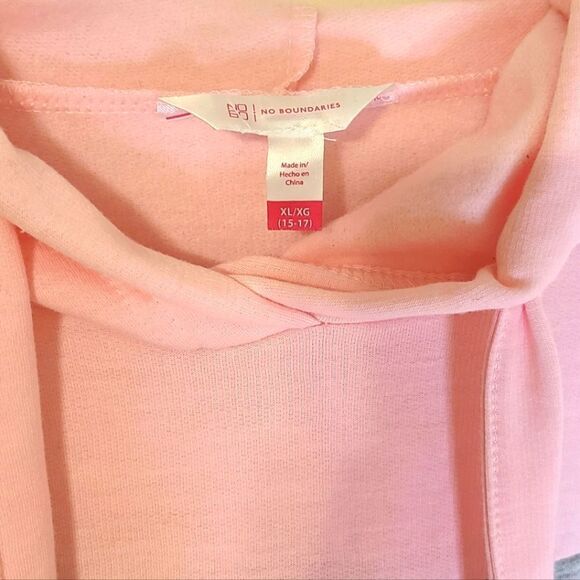 No Boundaries Woman's Oversized Hooded Sweatshirt Dress - Picture 2 of 3